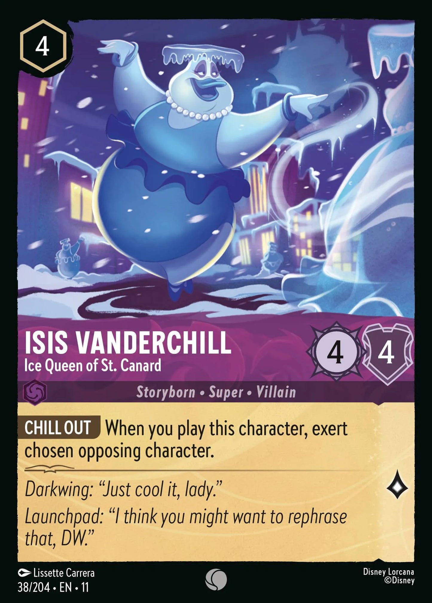 Isis Vanderchill - Ice Queen of St. Canard | Winterspell #38 (Near Mint) | Disney Lorcana Single Australia (Near Mint)