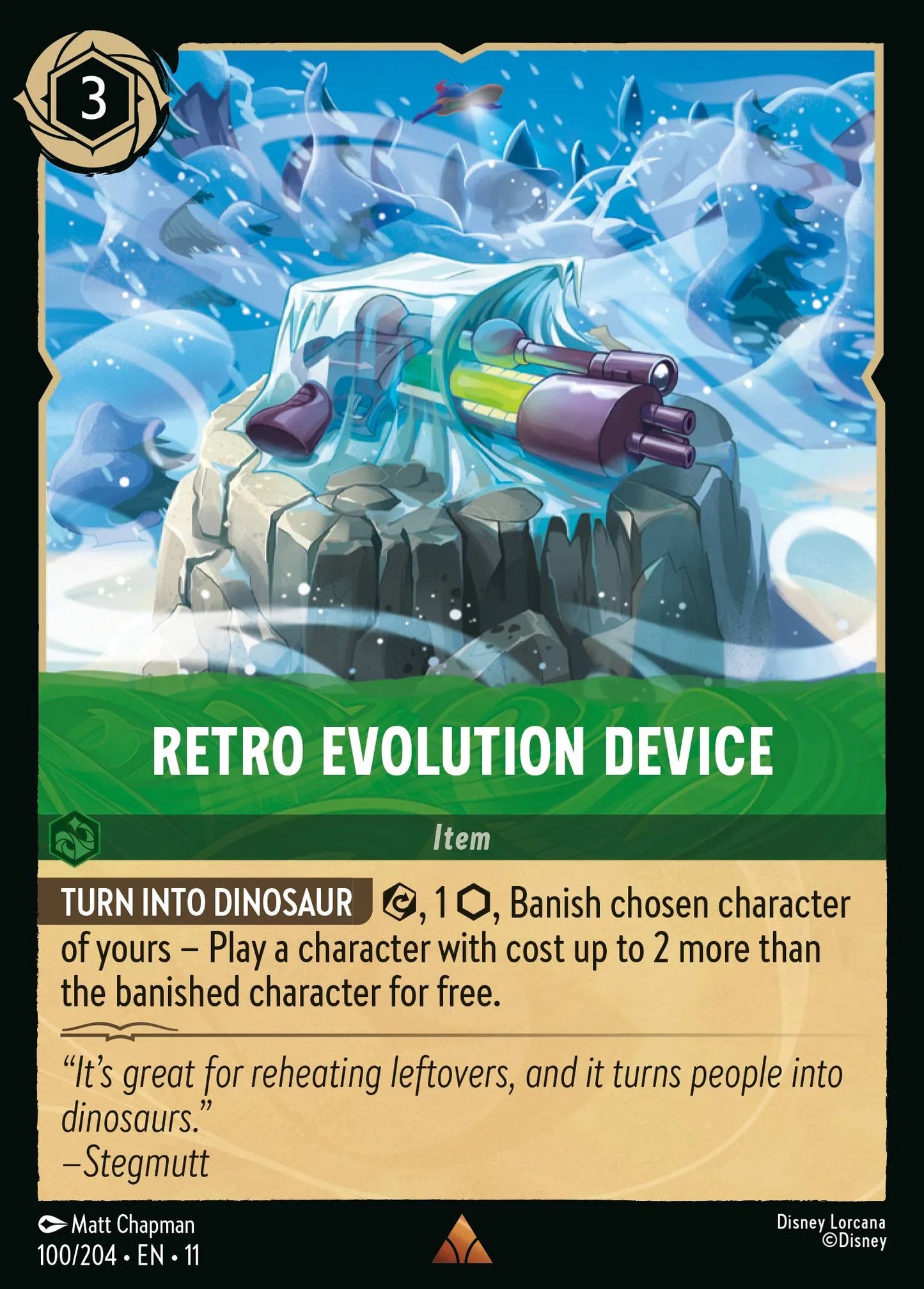 Retro Evolution Device | Winterspell #100 (Near Mint Foil) | Disney Lorcana Single Australia (Near Mint)