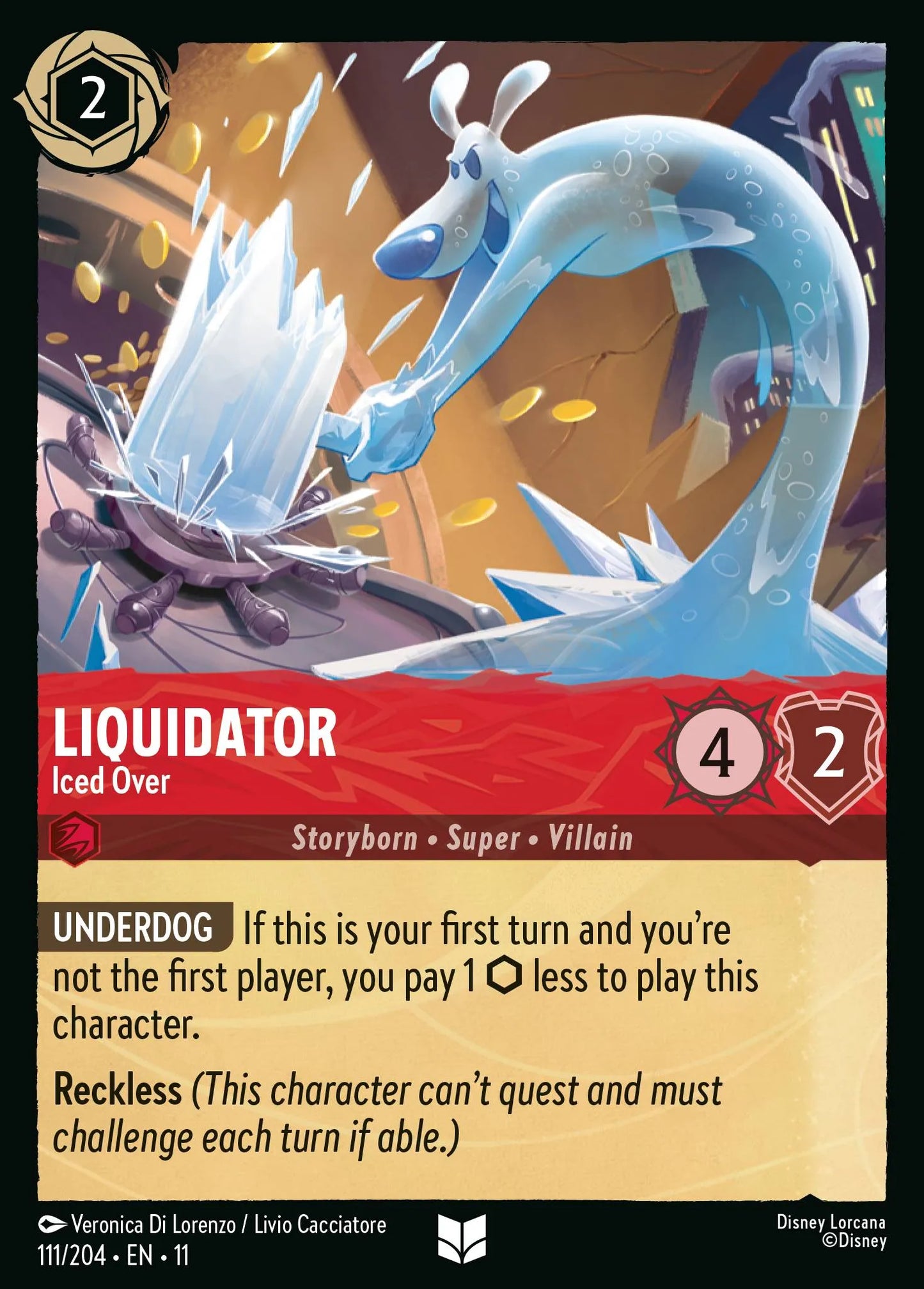 Liquidator - Iced Over | Winterspell #111 (Near Mint) | Disney Lorcana Single Australia (Near Mint)