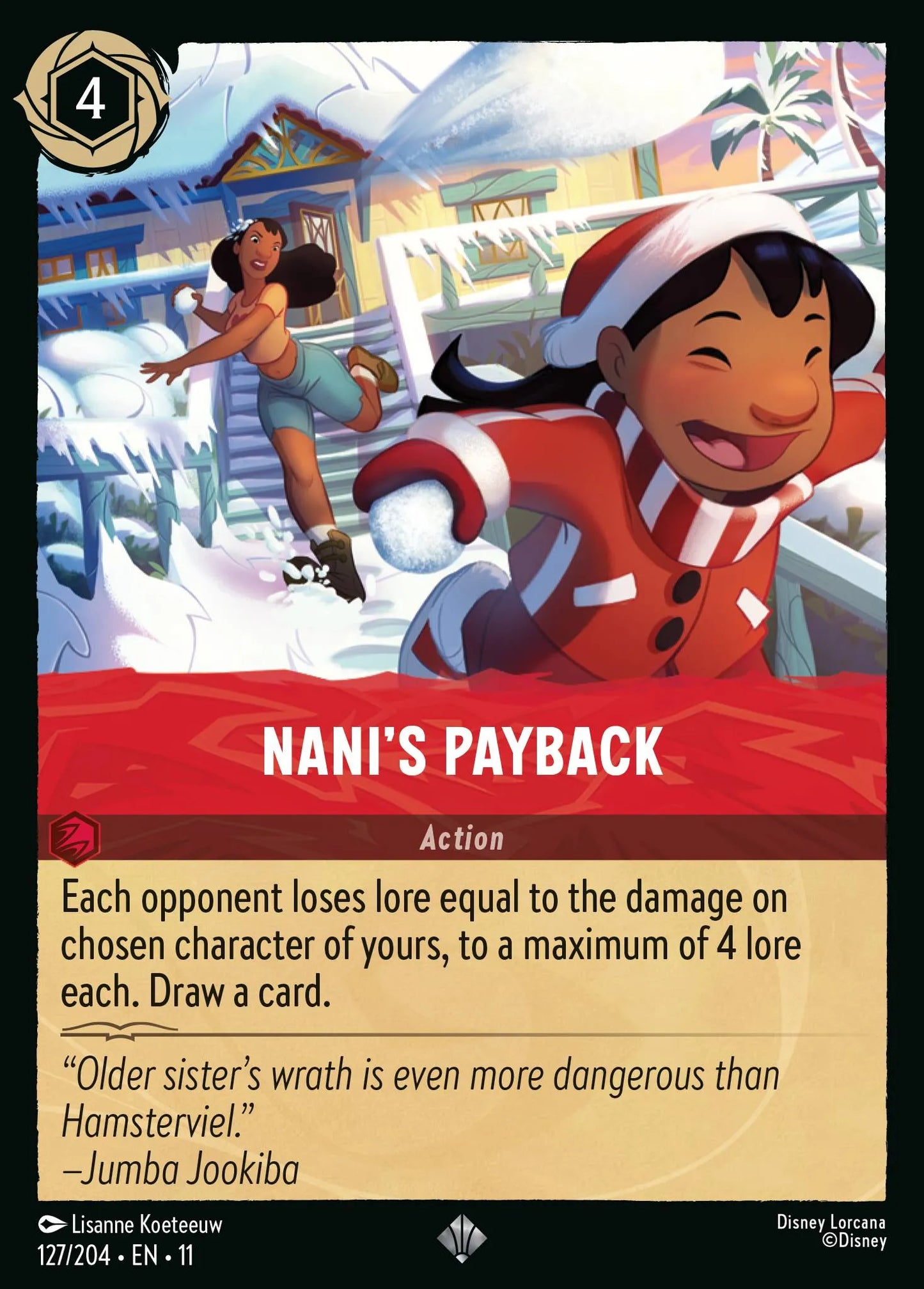 Nani's Payback | Winterspell #127 (Near Mint) | Disney Lorcana Single Australia (Near Mint)