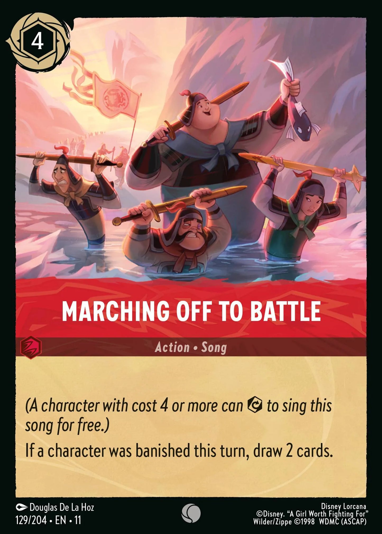 Marching Off to Battle | Winterspell #129 (Near Mint Foil) | Disney Lorcana Single Australia (Near Mint)