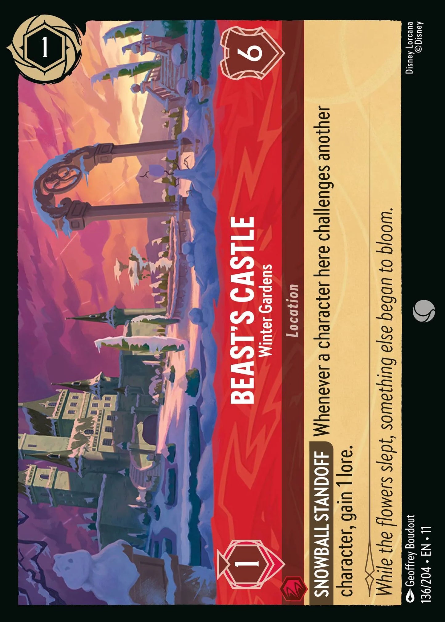 Beast's Castle - Winter Gardens | Winterspell #136 (Near Mint) | Disney Lorcana Single Australia (Near Mint)