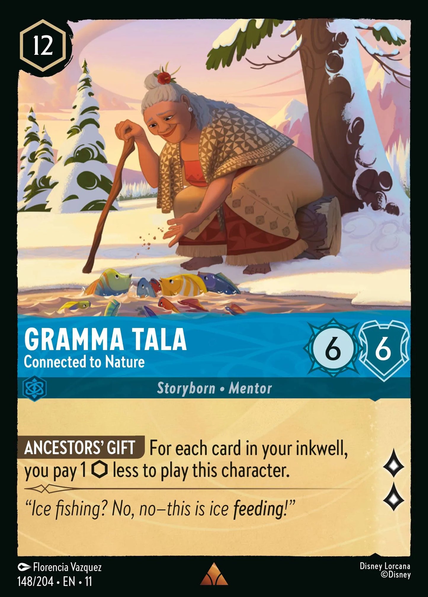 Gramma Tala - Connected to Nature | Winterspell #148 (Near Mint Foil) | Disney Lorcana Single Australia (Near Mint)