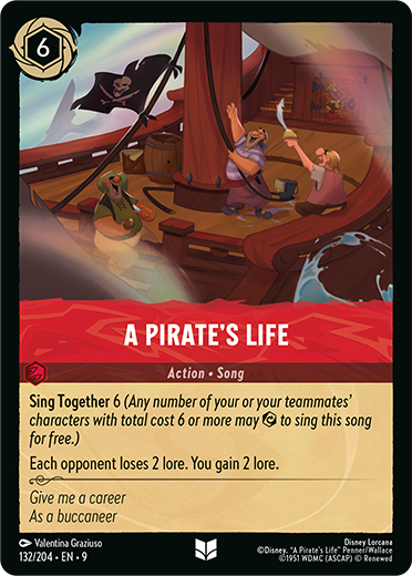 A Pirate's Life | Fabled #132 (Near Mint Foil) | Disney Lorcana Single Australia (Near Mint)