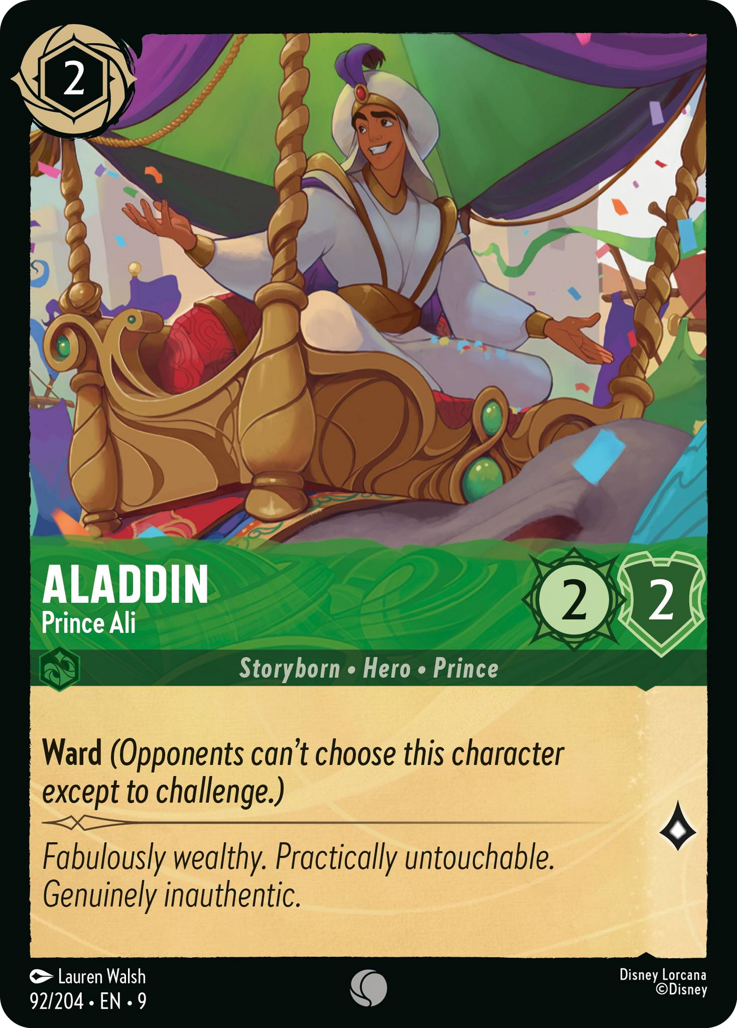 Aladdin - Prince Ali | Fabled #92 (Near Mint Foil) | Disney Lorcana Single Australia (Near Mint)