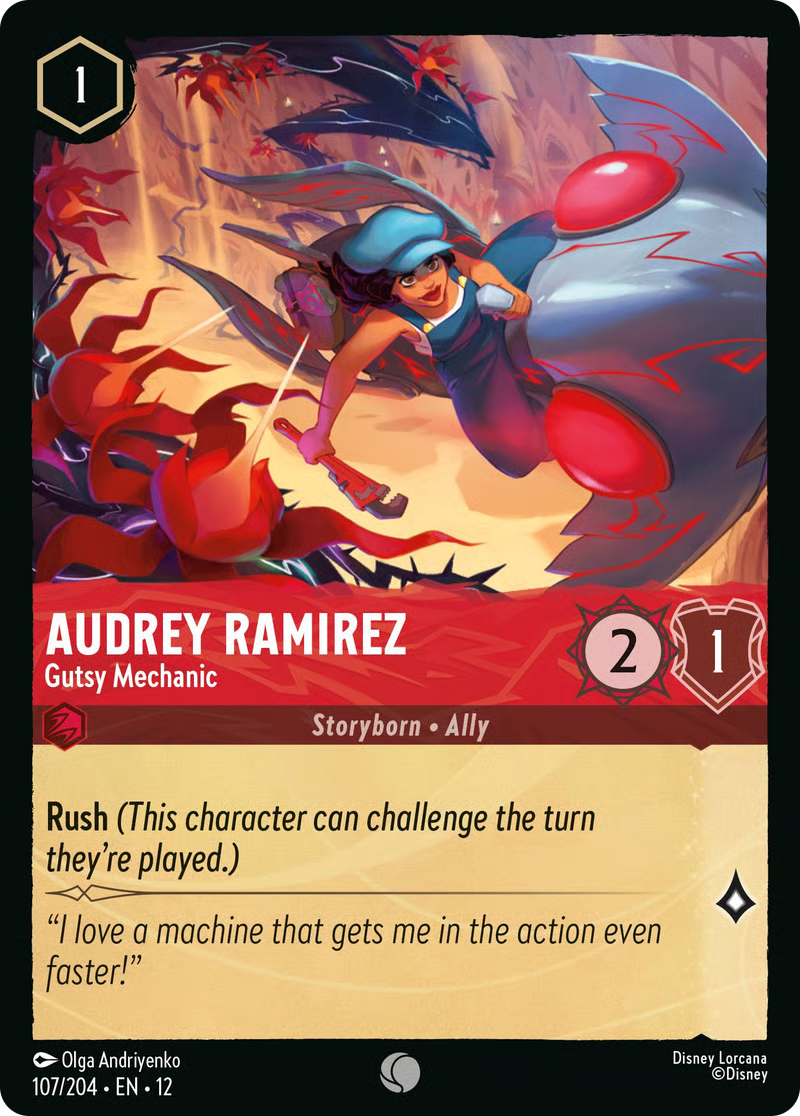 Audrey Ramirez - Gutsy Mechanic | Wilds Unknown #107 (Near Mint) | Disney Lorcana Single Australia (Near Mint)
