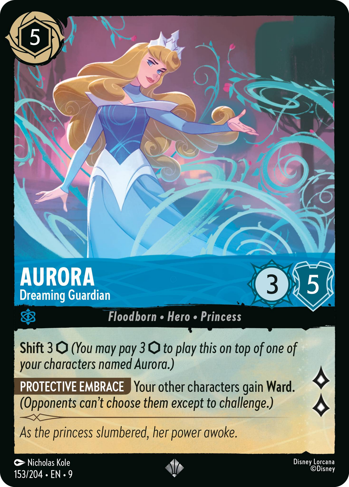 Aurora - Dreaming Guardian | Fabled #153 (Near Mint Foil) | Disney Lorcana Single Australia (Near Mint)