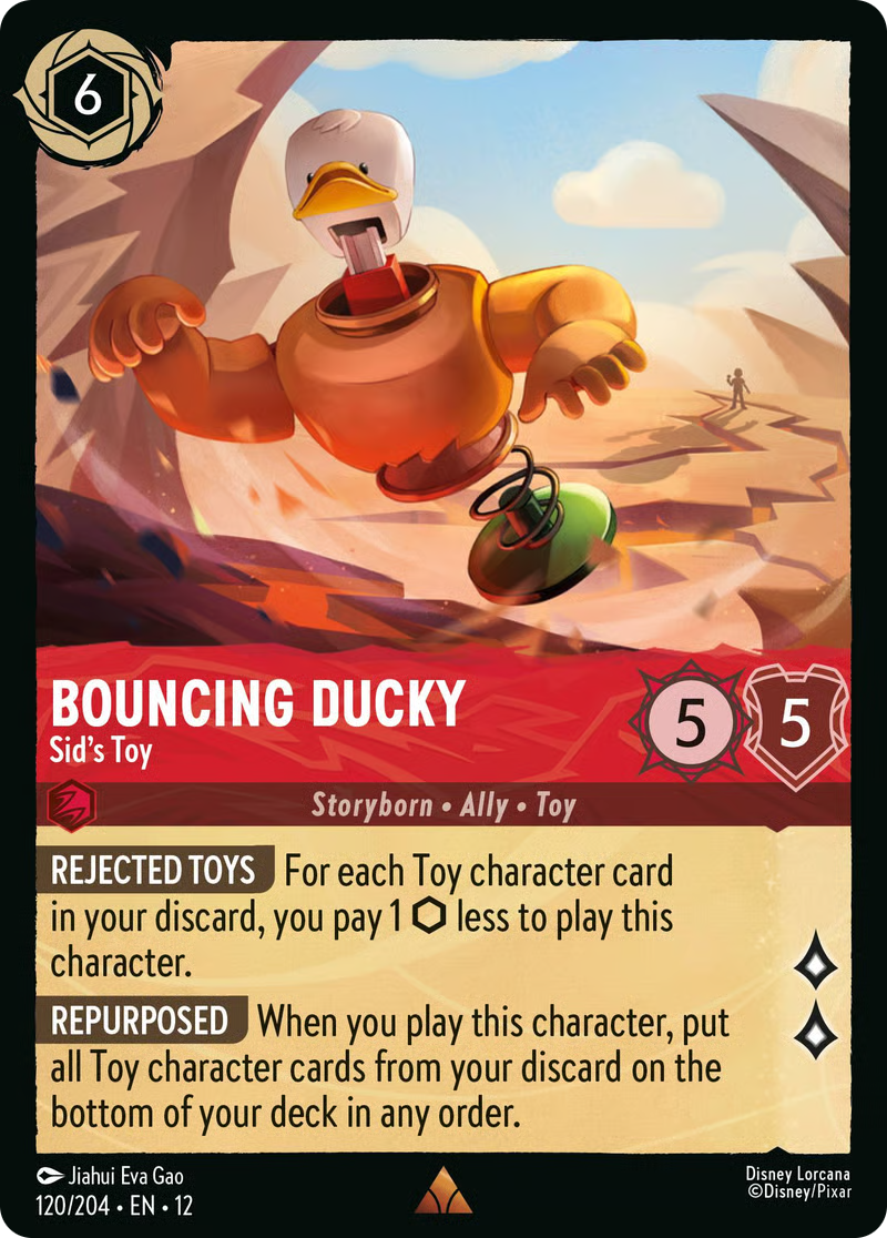Bouncing Ducky - Sid's Toy | Wilds Unknown #120 (Near Mint Foil) | Disney Lorcana Single Australia (Near Mint)