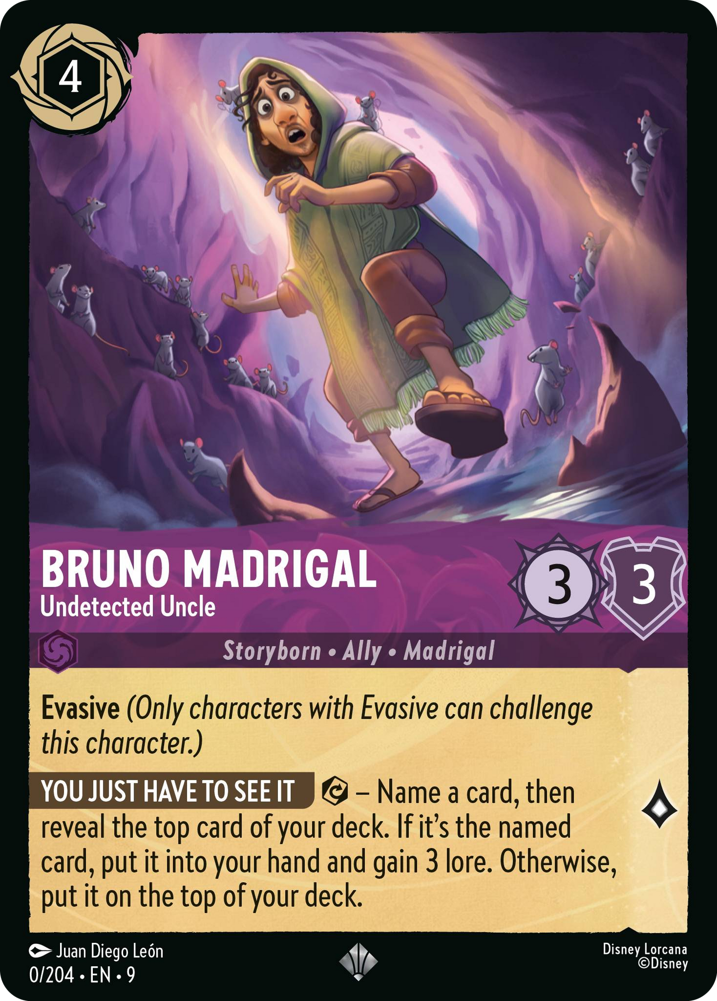 Bruno Madrigal - Undetected Uncle | Fabled #0 (Near Mint Foil) | Disney Lorcana Single Australia (Near Mint)