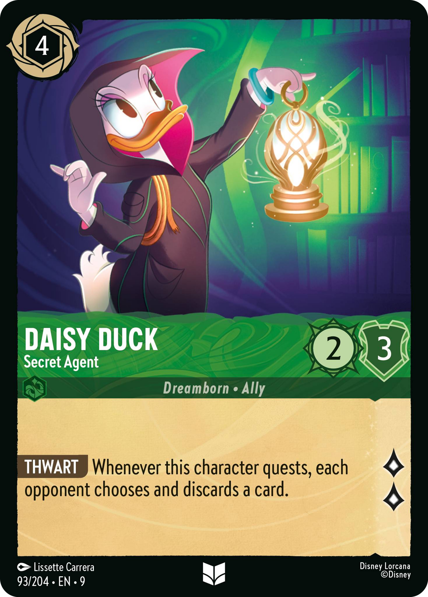 Daisy Duck - Secret Agent | Fabled #93 (Near Mint Foil) | Disney Lorcana Single Australia (Near Mint)
