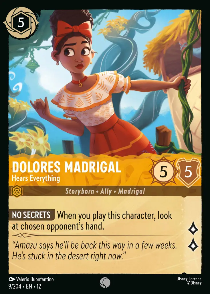 Dolores Madrigal - Hears Everything | Wilds Unknown #9 (Near Mint Foil) | Disney Lorcana Single Australia (Near Mint)