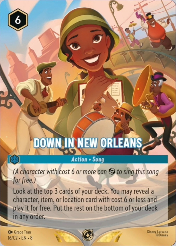 Down in New Orleans | Regional Championship Promo (16/C2·EN·8) | Disney Lorcana Single Australia (Near Mint)