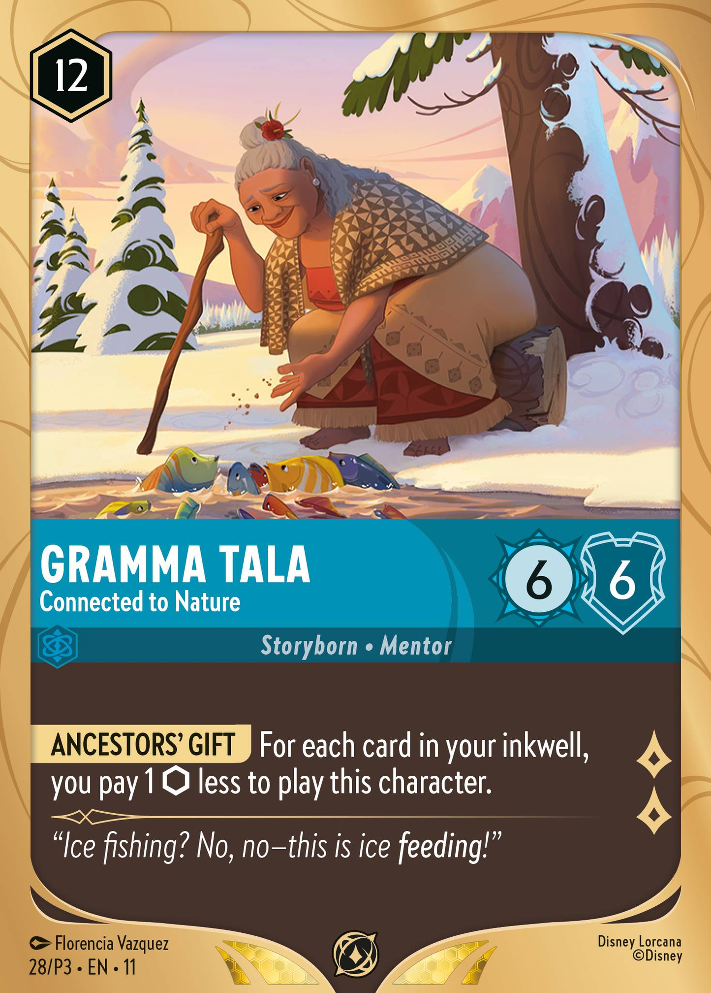 Gramma Tala - Connected to Nature | Winterspell Organised Play promo Promo (28/P3·EN·11) | Disney Lorcana Single Australia (Near Mint)