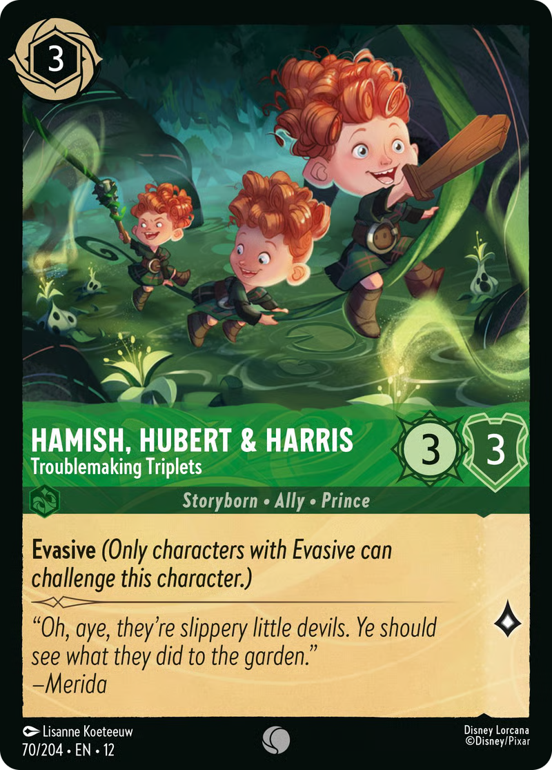 Hamish, Hubert & Harris - Troublemaking Triplets | Wilds Unknown #70 (Near Mint) | Disney Lorcana Single Australia (Near Mint)