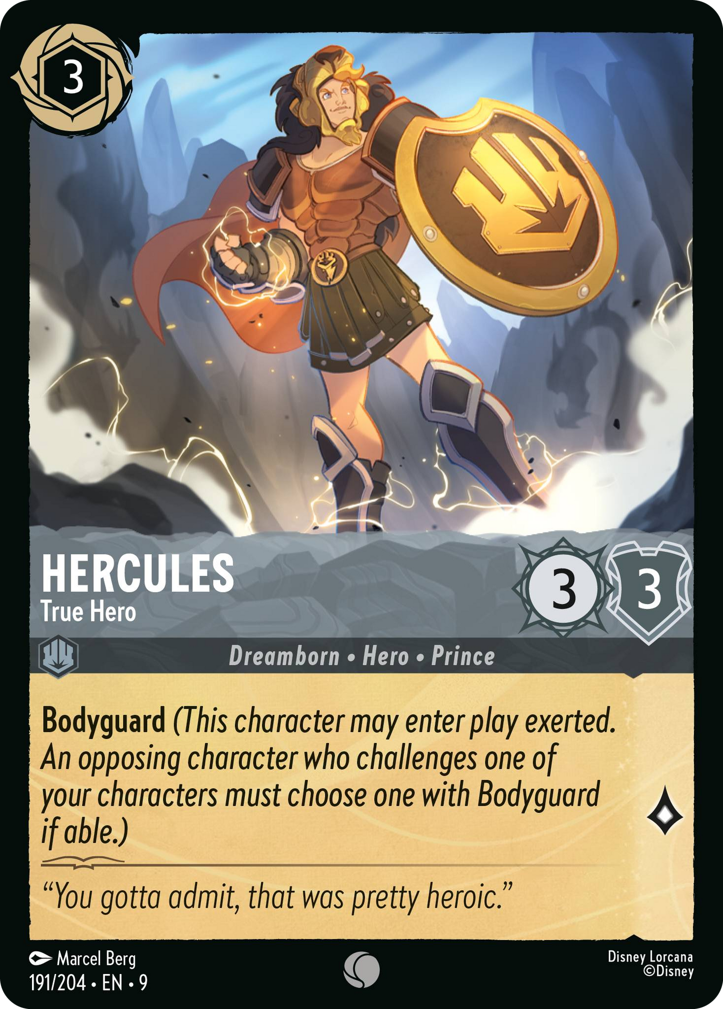 Hercules - True Hero | Fabled #191 (Near Mint Foil) | Disney Lorcana Single Australia (Near Mint)