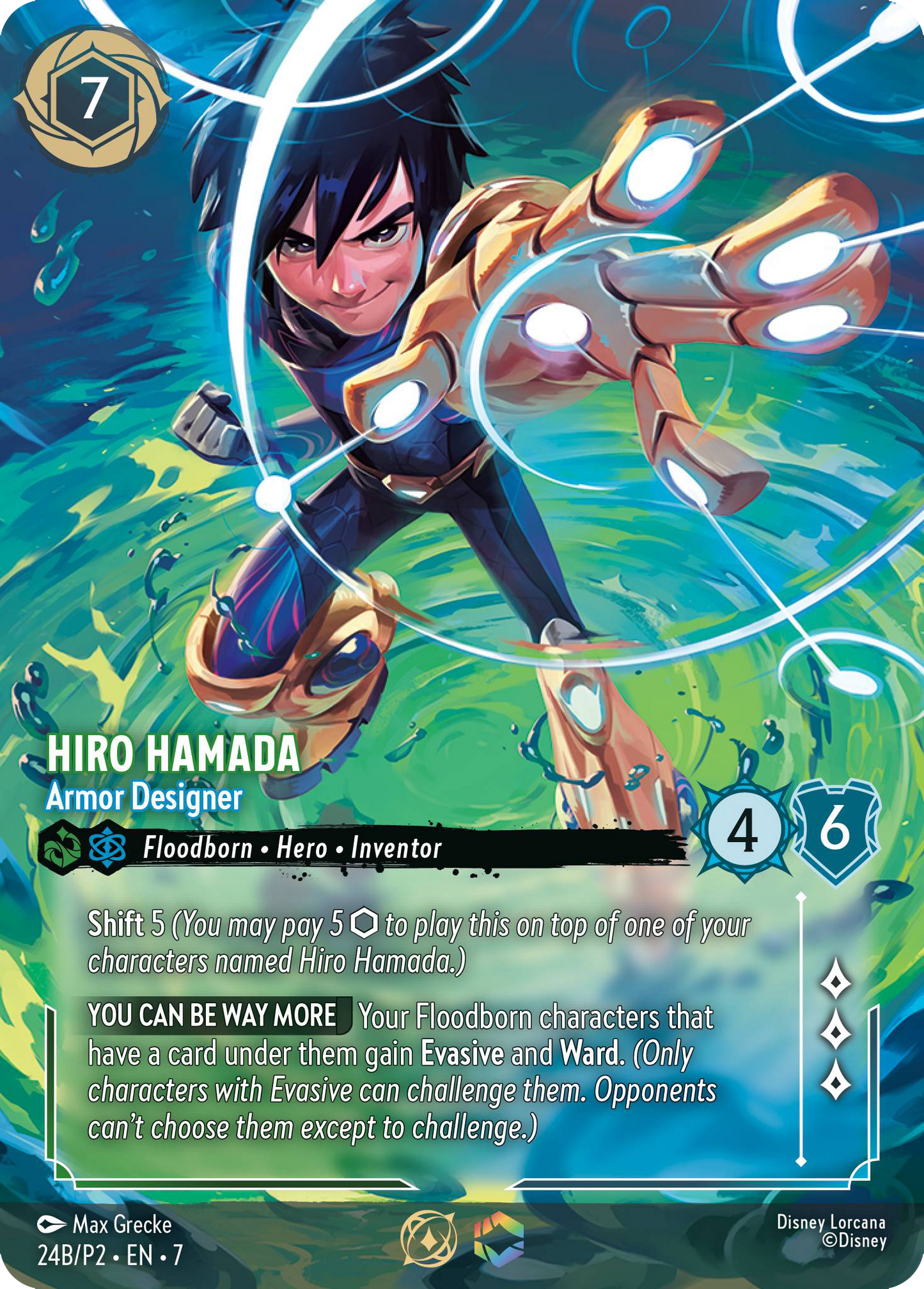 Hiro Hamada – Armor Designer – Archazia’s Island Set Championship Participant Promo #24B/P2 | Disney Lorcana Single Australia (Near Mint)