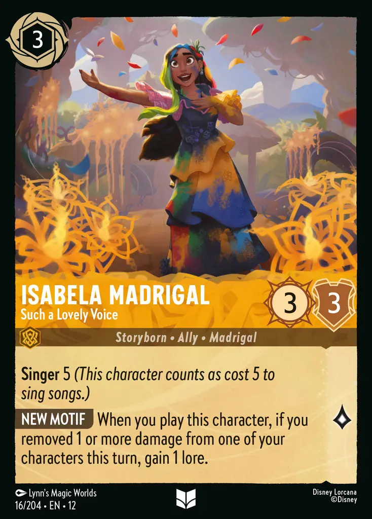Isabela Madrigal - Such a Lovely Voice | Wilds Unknown #16 (Near Mint Foil) | Disney Lorcana Single Australia (Near Mint)