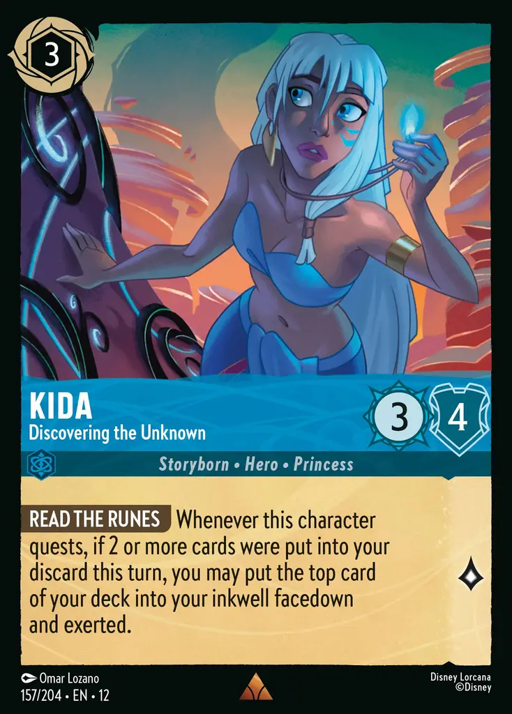 Kida - Discovering the Unknown | Wilds Unknown #157 (Near Mint Foil) | Disney Lorcana Single Australia (Near Mint)