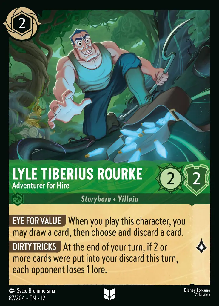 Lyle Tiberius Rourke - Adventurer for Hire | Wilds Unknown #87 (Near Mint Foil) | Disney Lorcana Single Australia (Near Mint)
