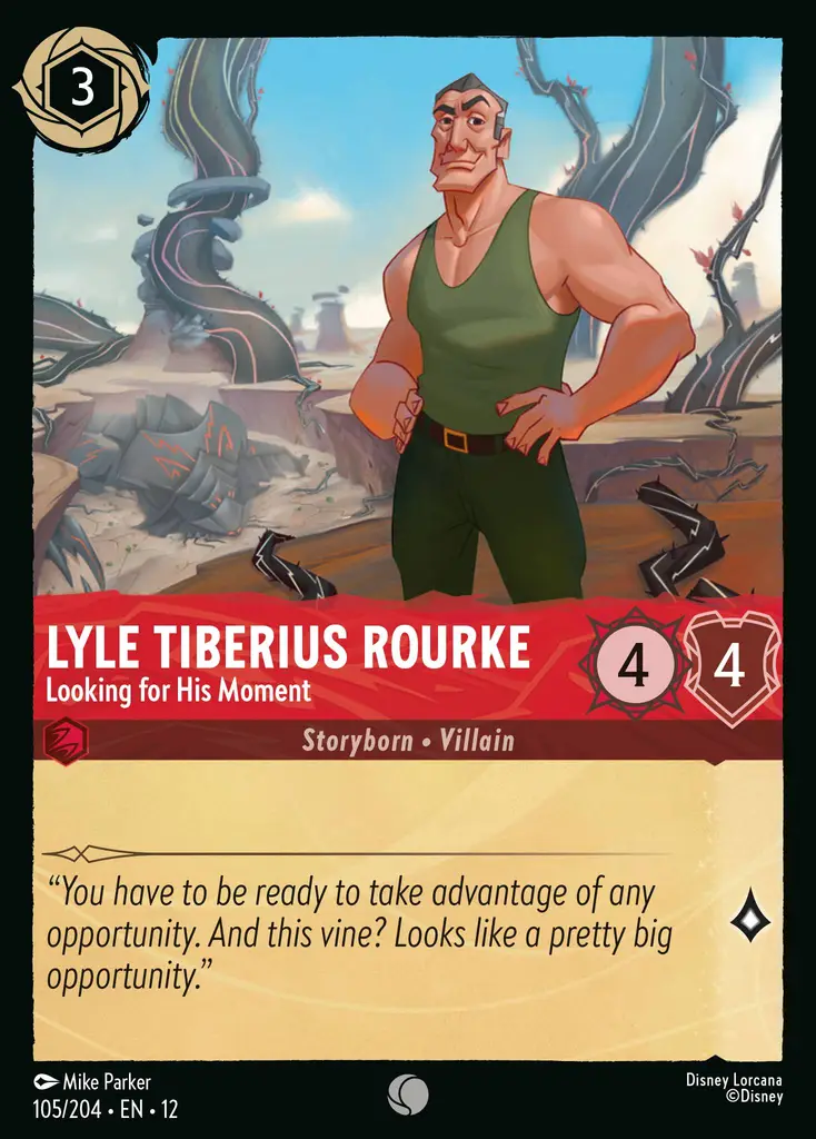 Lyle Tiberius Rourke - Looking for His Moment | Wilds Unknown #105 (Near Mint Foil) | Disney Lorcana Single Australia (Near Mint)