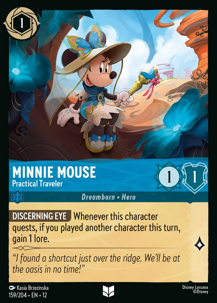 Minnie Mouse - Practical Traveler | Wilds Unknown #159 (Near Mint Foil) | Disney Lorcana Single Australia (Near Mint)