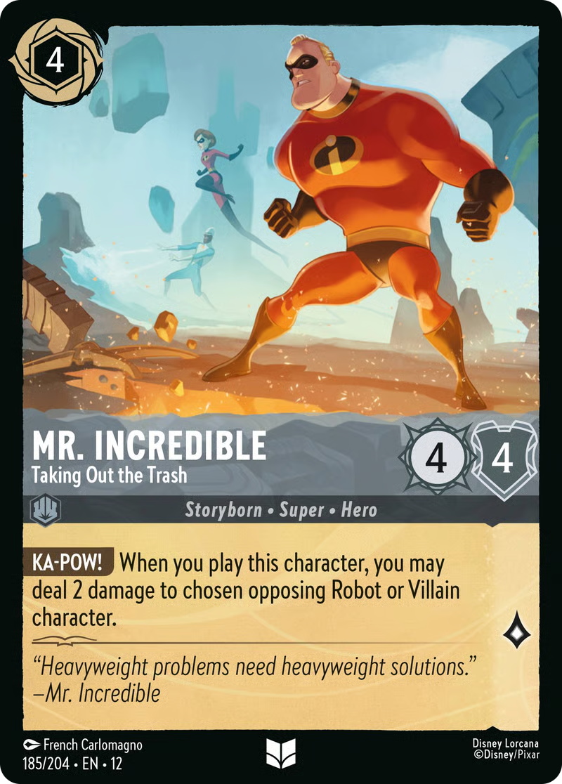 Mr. Incredible - Taking Out the Trash | Wilds Unknown #185 (Near Mint) | Disney Lorcana Single Australia (Near Mint)