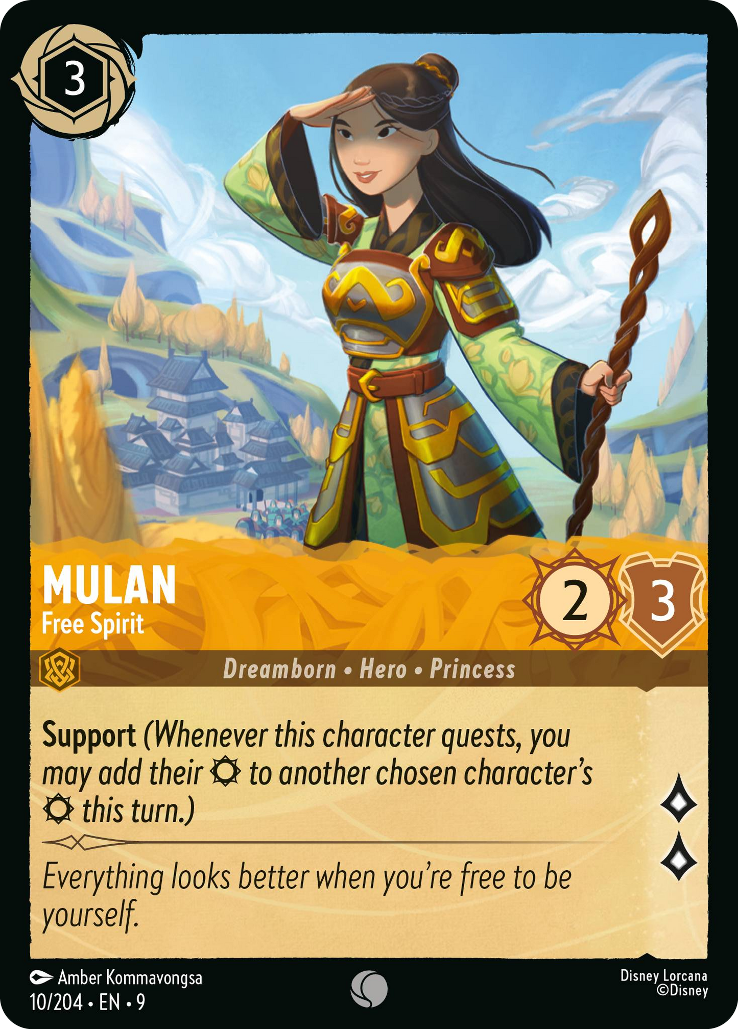 Mulan - Free Spirit | Fabled #10 (Near Mint) | Disney Lorcana Single Australia (Near Mint)