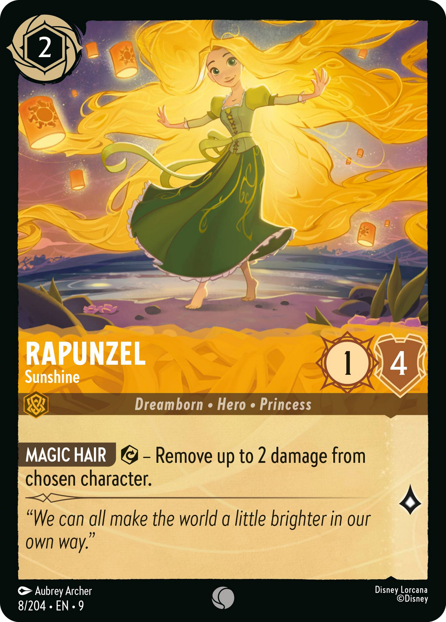 Rapunzel - Sunshine | Fabled #8 (Near Mint) | Disney Lorcana Single Australia (Near Mint)