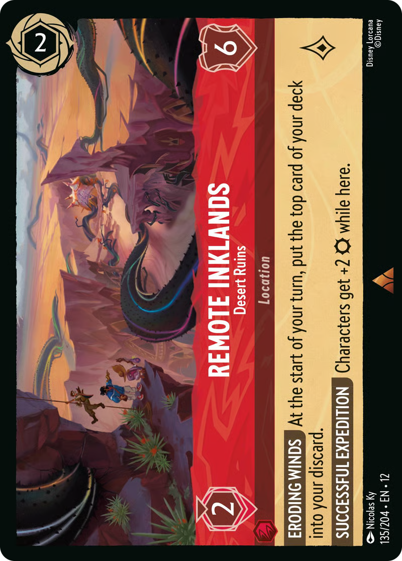 Remote Inklands - Desert Ruins | Wilds Unknown #135 (Near Mint Foil) | Disney Lorcana Single Australia (Near Mint)