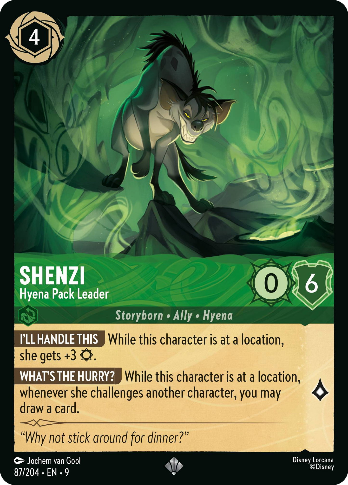 Shenzi - Hyena Pack Leader | Fabled #87 (Near Mint Foil) | Disney Lorcana Single Australia (Near Mint)