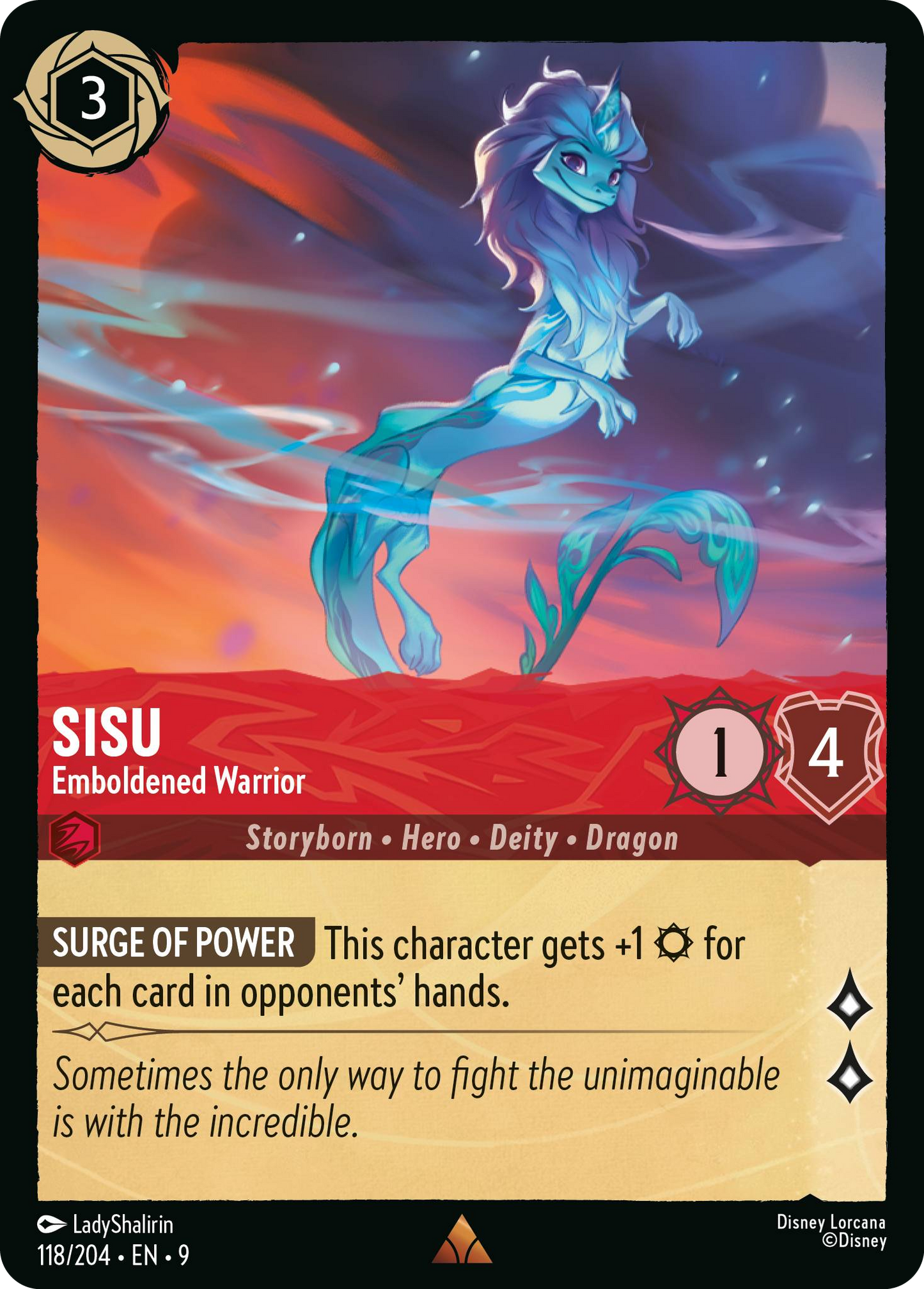 Sisu - Emboldened Warrior | Fabled #118 (Near Mint) | Disney Lorcana Single Australia (Near Mint)