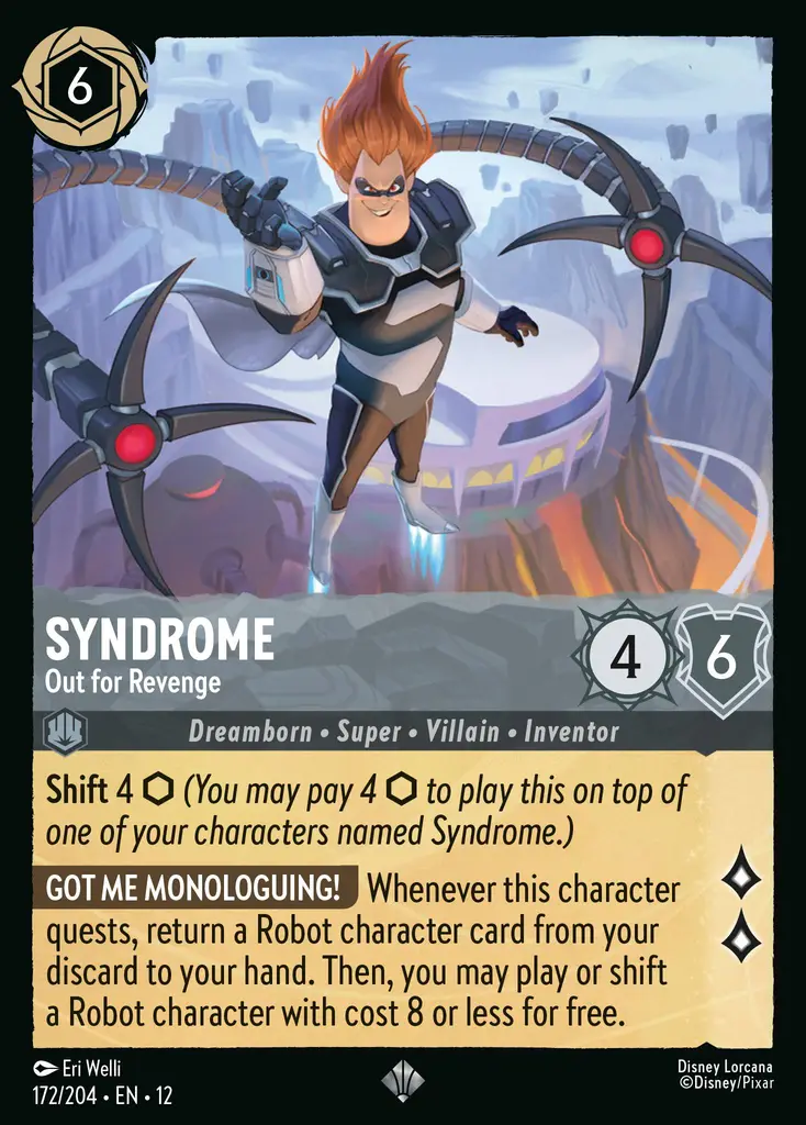 Syndrome - Out for Revenge | Wilds Unknown #172 (Near Mint Foil) | Disney Lorcana Single Australia (Near Mint)