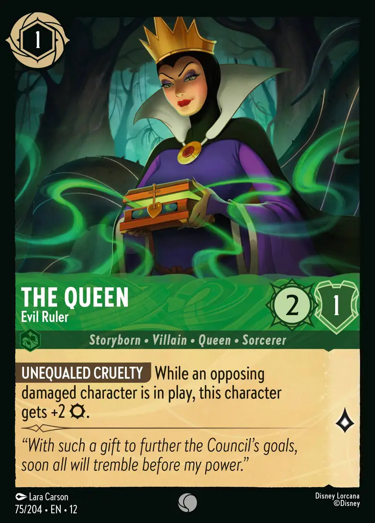 The Queen - Evil Ruler | Wilds Unknown #75 (Near Mint) | Disney Lorcana Single Australia (Near Mint)