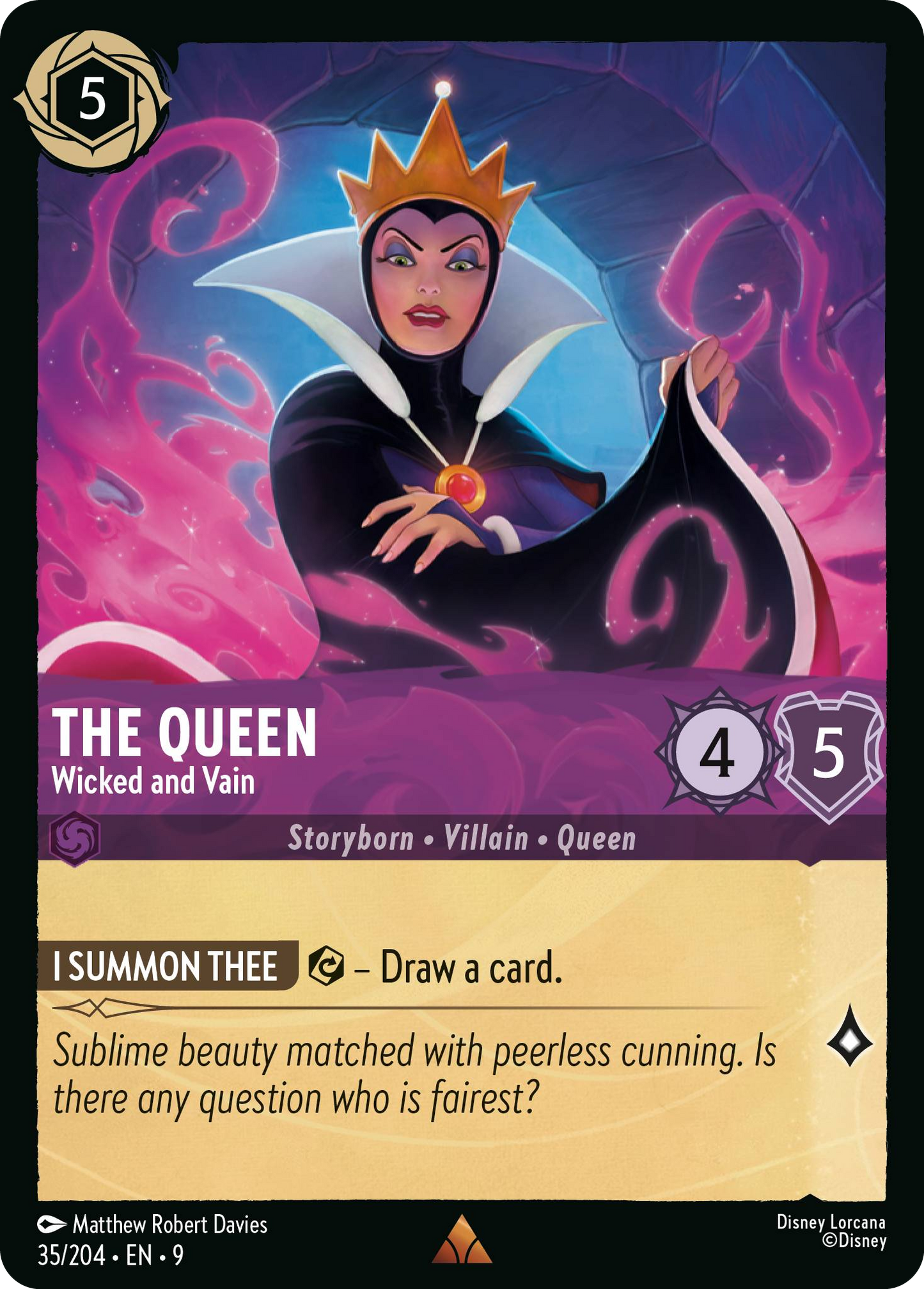 The Queen - Wicked and Vain | Fabled #35 (Near Mint Foil) | Disney Lorcana Single Australia (Near Mint)