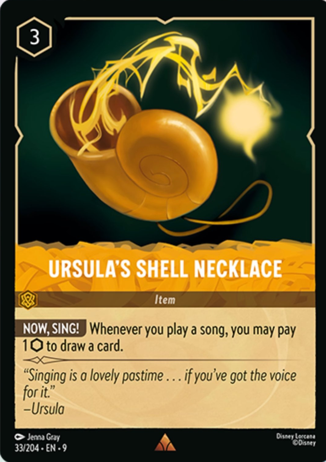 Ursula's Shell Necklace | Fabled #33 (Near Mint Foil) | Disney Lorcana Single Australia (Near Mint)