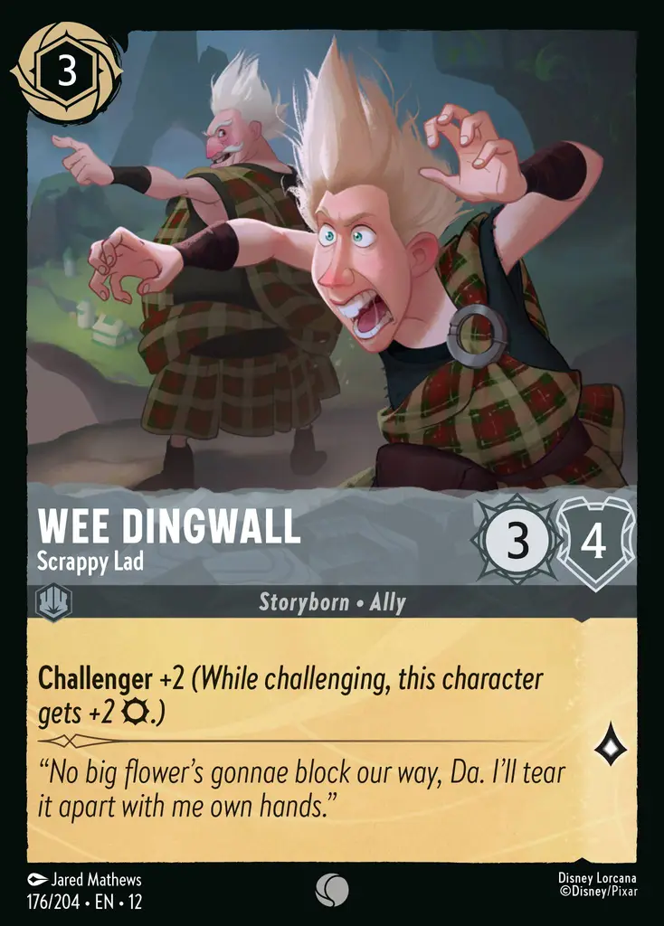 Wee Dingwall - Scrappy Lad | Wilds Unknown #176 (Near Mint) | Disney Lorcana Single Australia (Near Mint)