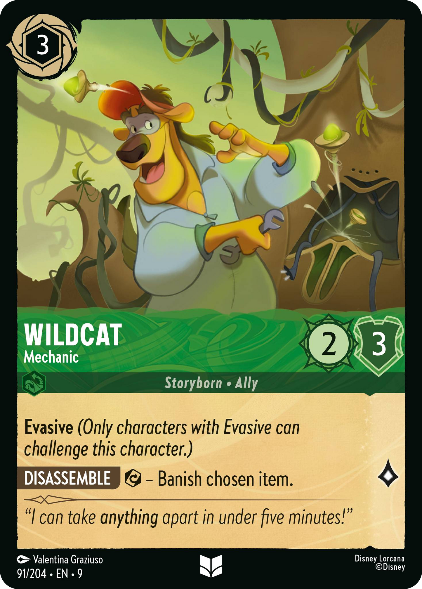 Wildcat - Mechanic | Fabled #91 (Near Mint) | Disney Lorcana Single Australia (Near Mint)