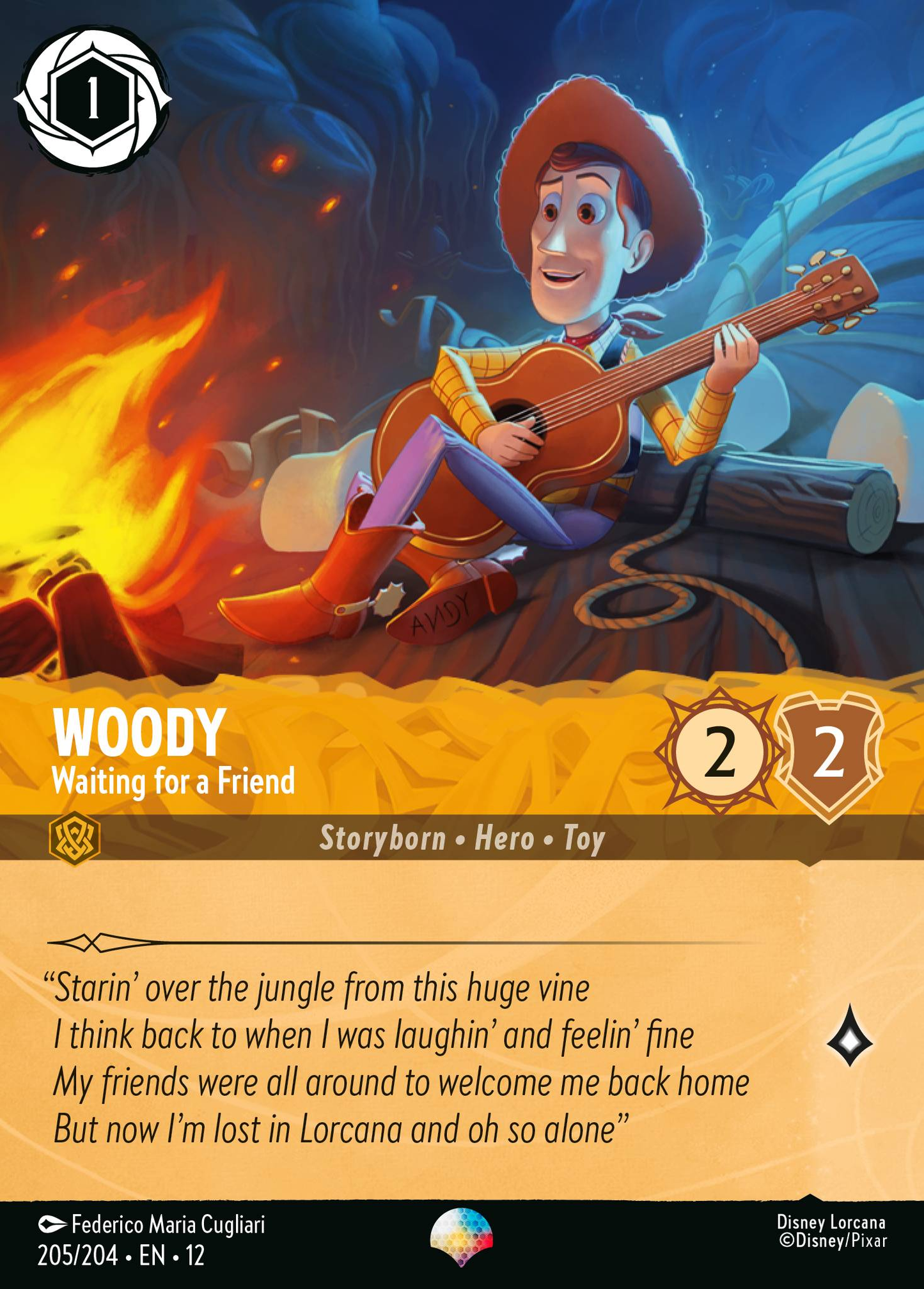 Woody - Waiting for a Friend | Wilds Unknown #205 (Near Mint) | Disney Lorcana Single Australia (Near Mint)