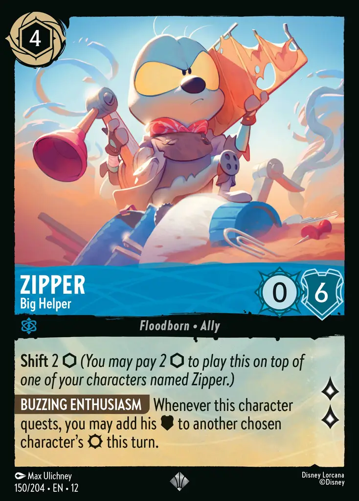 Zipper - Big Helper | Wilds Unknown #150 (Near Mint Foil) | Disney Lorcana Single Australia (Near Mint)