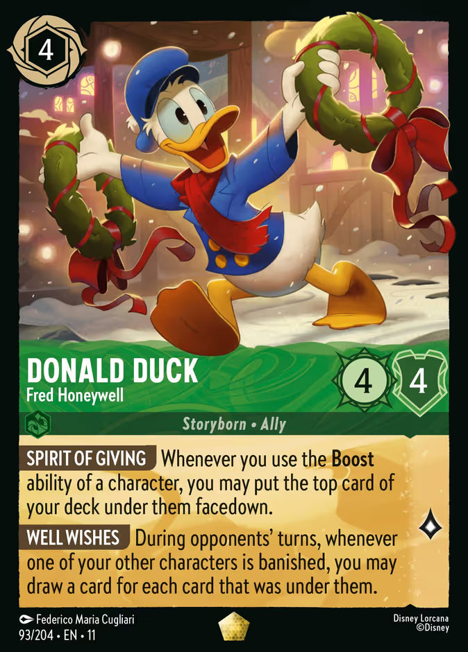 Donald Duck - Fred Honeywell | Winterspell #93 (Near Mint) | Disney Lorcana Single Australia (Near Mint)
