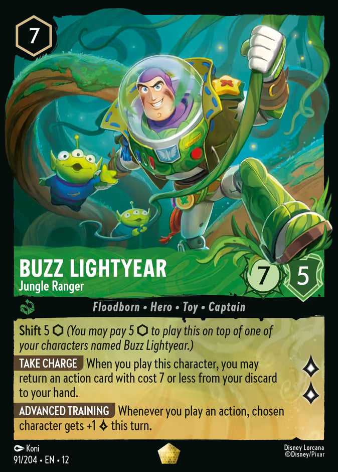 Buzz Lightyear - Jungle Ranger | Wilds Unknown #91 (Near Mint Foil) | Disney Lorcana Single Australia (Near Mint)