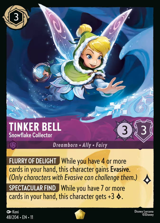 Tinker Bell - Snowflake Collector | Winterspell #48 (Near Mint) | Disney Lorcana Single Australia (Near Mint)