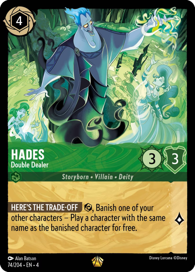 Hades - Double Dealer | Ursula's Return #74 (Near Mint Foil) | Disney Lorcana Single Australia (Near Mint)