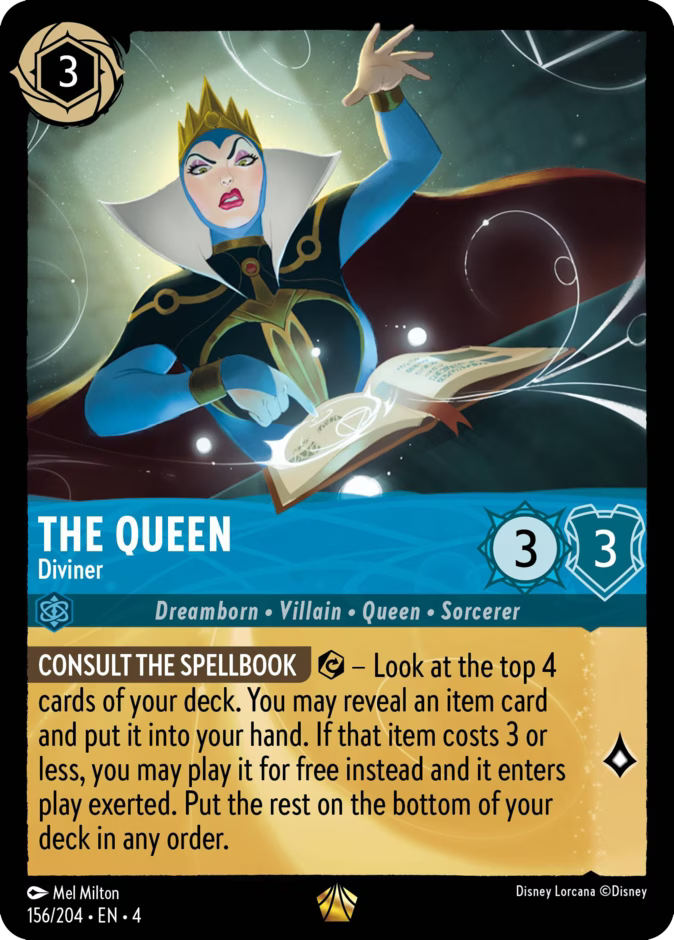 The Queen - Diviner | Ursula's Return #156 (Near Mint) | Disney Lorcana Single Australia (Near Mint)