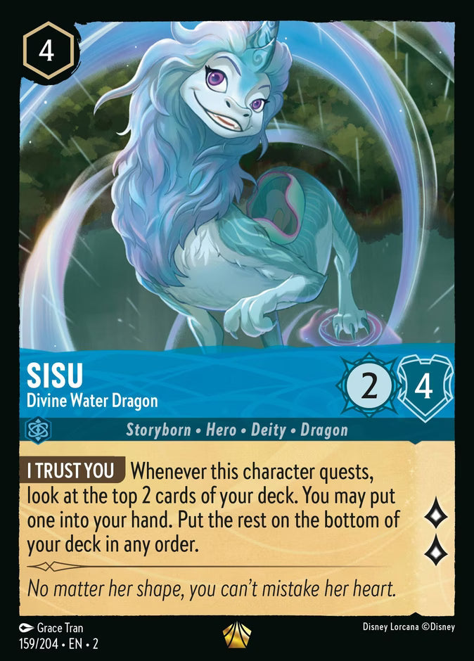 Sisu - Divine Water Dragon | Rise of the Floodborn #159 (Near Mint Foil) | Disney Lorcana Single Australia (Near Mint)