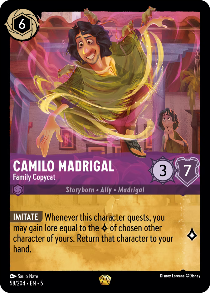 Camilo Madrigal - Family Copycat | Shimmering Skies #58 (Near Mint) | Disney Lorcana Single Australia (Near Mint)