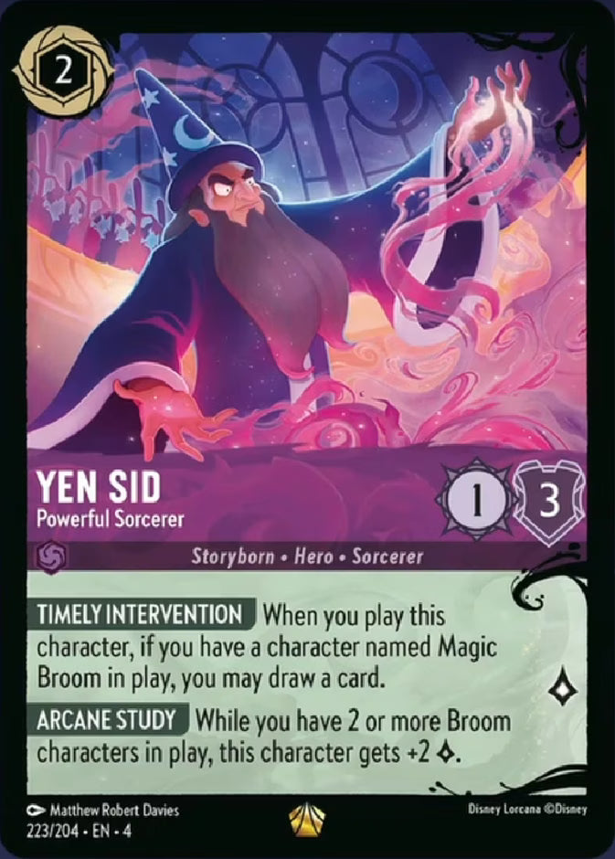 Yen Sid - Powerful Sorcerer | Ursula's Return #223 (Near Mint) | Disney Lorcana Single Australia (Near Mint)