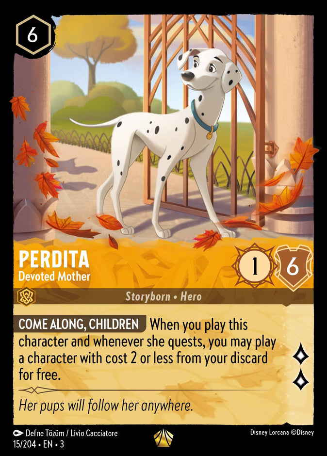 Perdita - Devoted Mother | Into the Inklands #15 (Near Mint Foil) | Disney Lorcana Single Australia (Near Mint)
