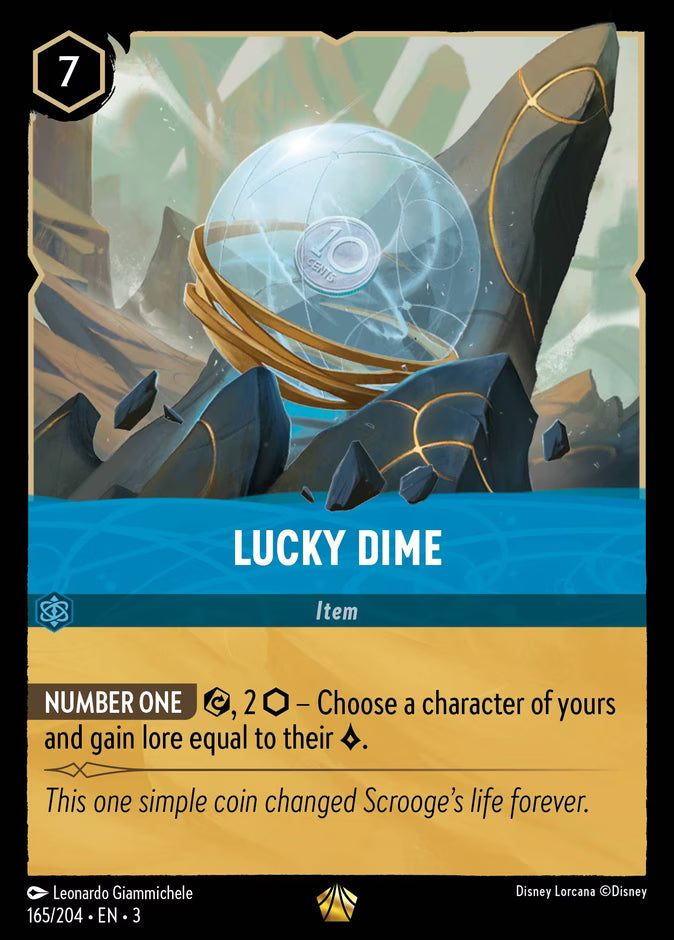 Lucky Dime | Into the Inklands #165 (Near Mint) | Disney Lorcana Single Australia (Near Mint)