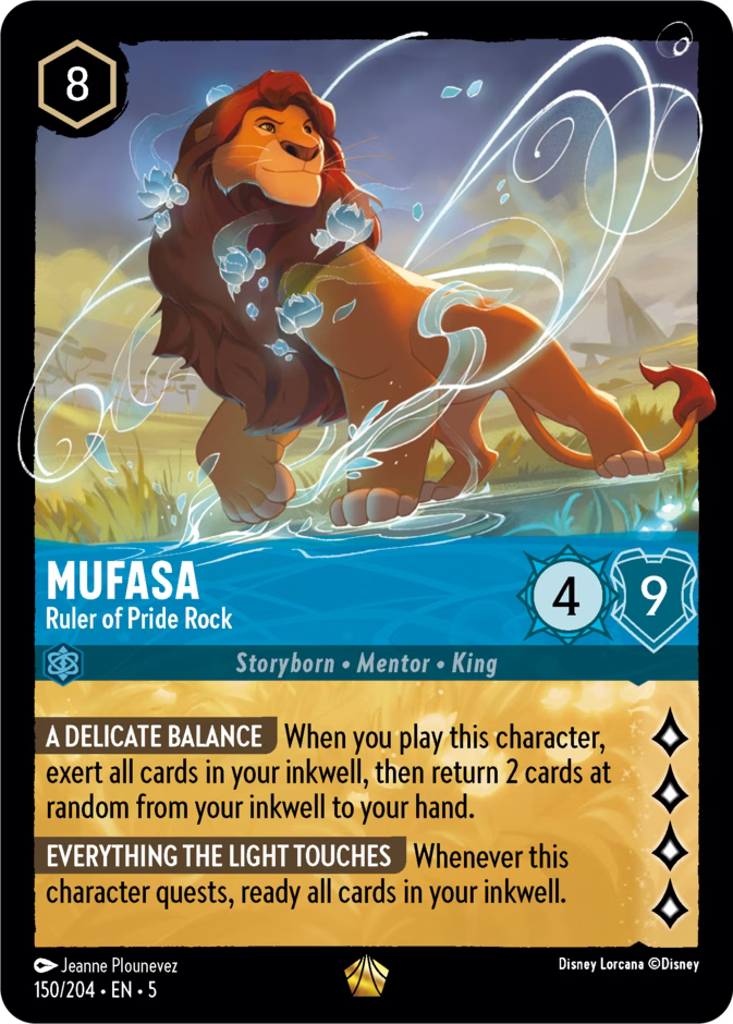 Mufasa - Ruler of Pride Rock | Shimmering Skies #150 (Near Mint) | Disney Lorcana Single Australia (Near Mint)